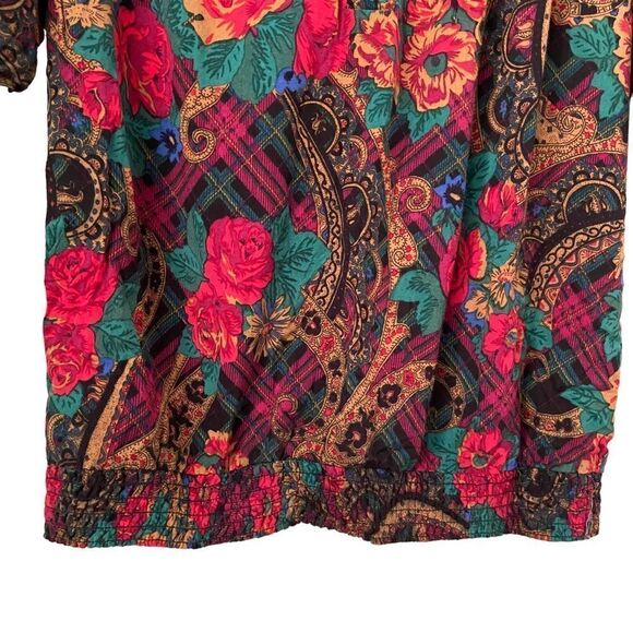 Vintage Alfred Dunner Printed Top Made in USA in Size 10 - Picture 6 of 7